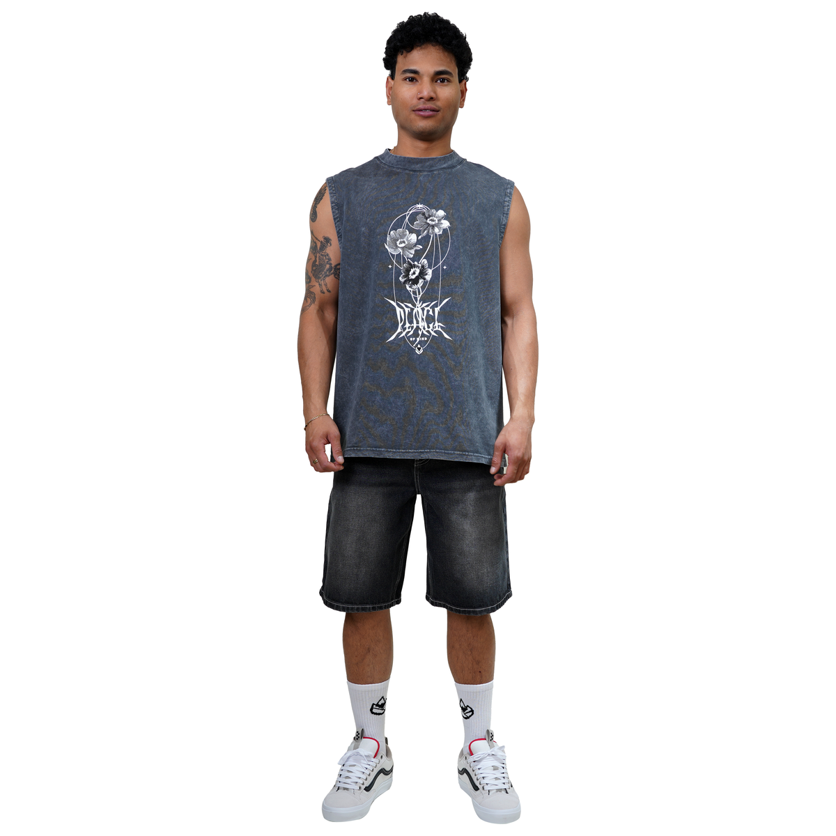 Peaceoph - Phieres - Black Washed - Tank Top