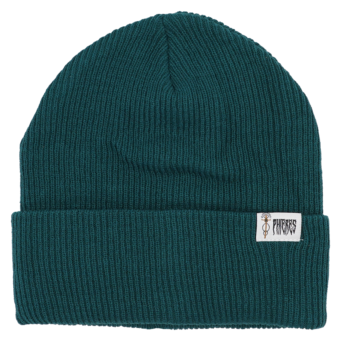 Metal Script Beanie - Phieres - Green - Beanie