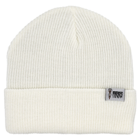 Metal Script Beanie - Phieres - White - Beanie