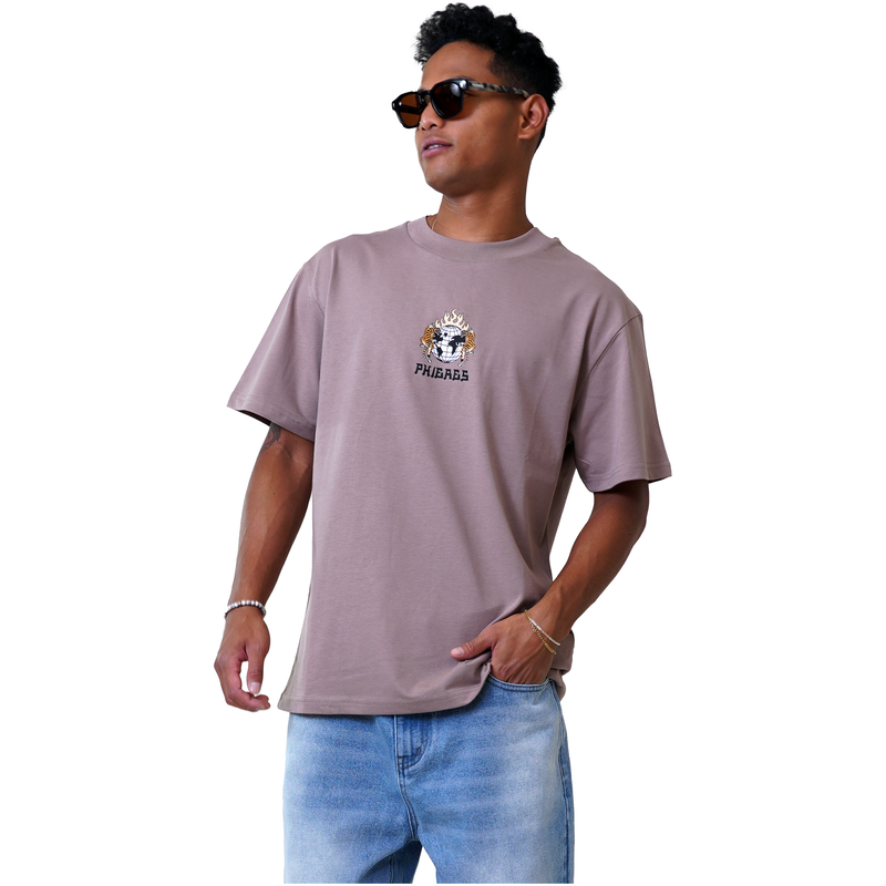 Gloriouph Tee - Phieres - Taupe Gray - T-Shirt