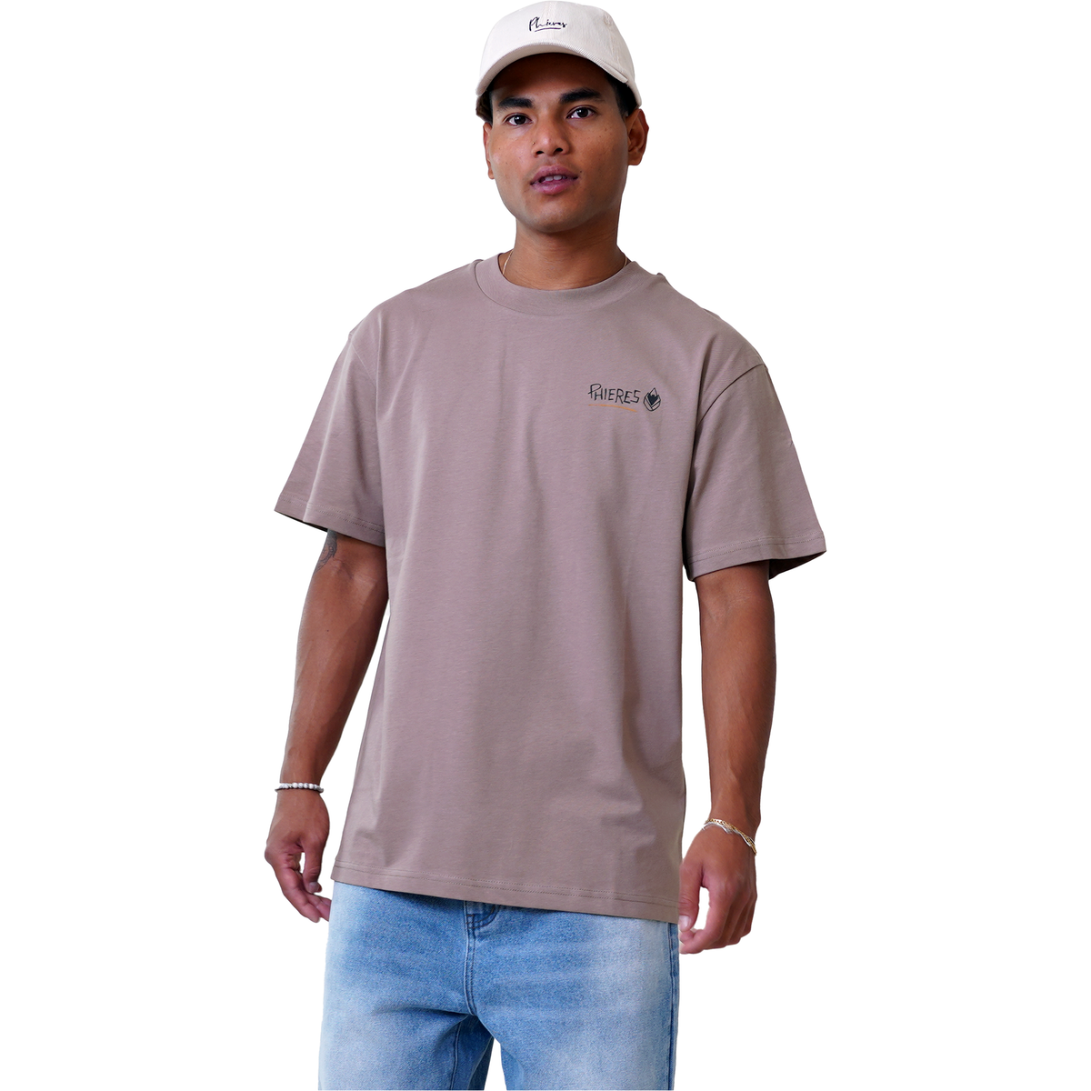 P Since 19 Tee - Phieres - Taupe Gray - T-Shirt