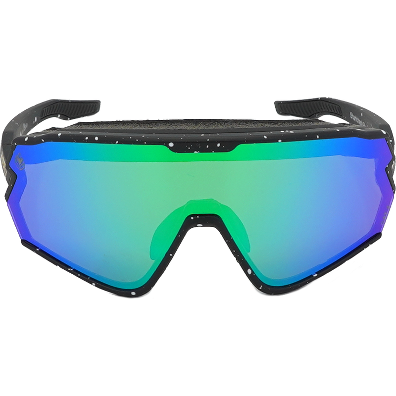 Sharkbiteph Plus - Phieres - Matt Black Splashes/ Pink Lens Full Revo Green - Technische Sonnenbrille