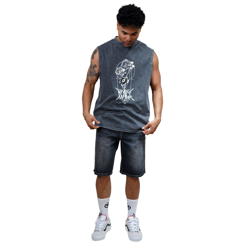 Peaceoph - Phieres - Black Washed - Tank Top