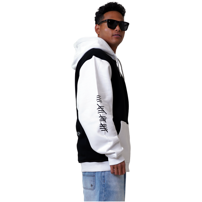 P Since 19 Hood - Phieres - Black White - Zip Hoodie