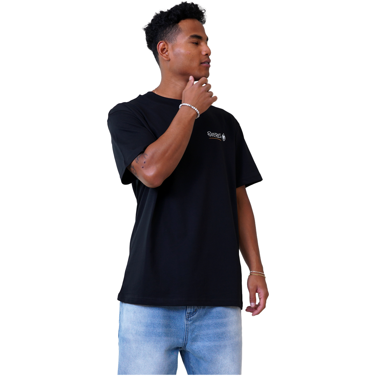 P Since 19 Tee - Phieres - Black - T-Shirt