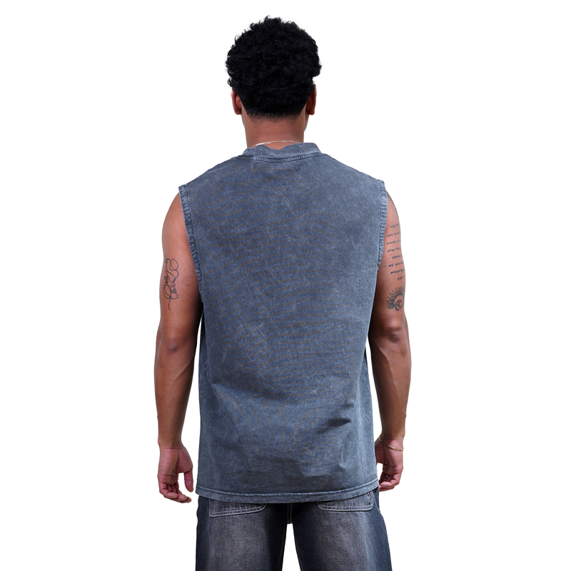 Peaceoph - Phieres - Black Washed - Tank Top