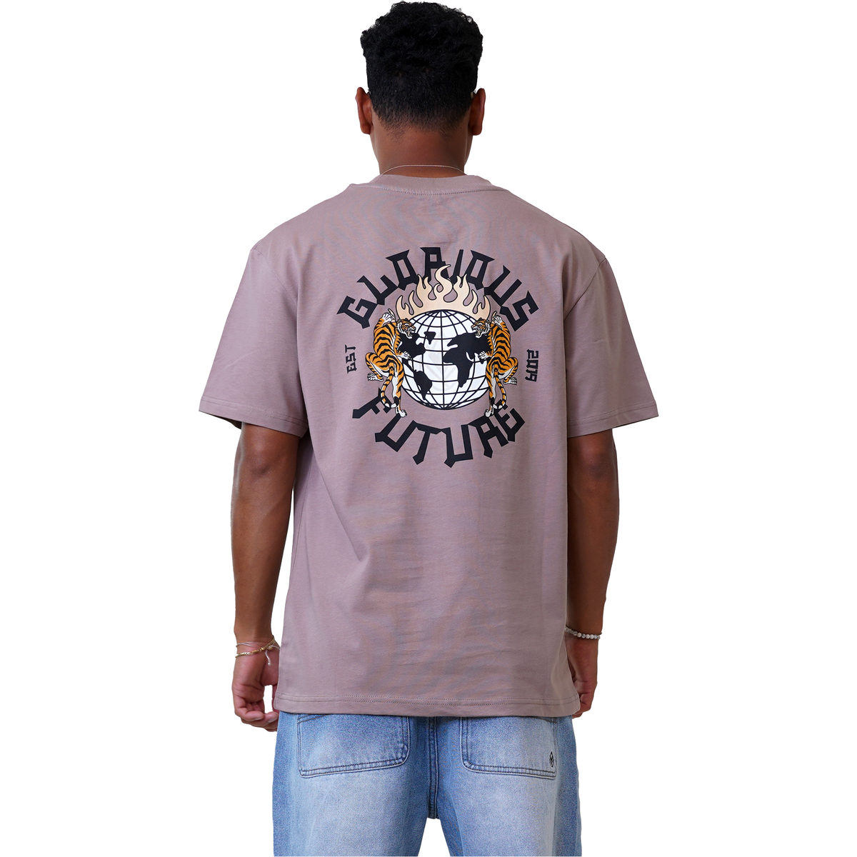 Gloriouph Tee - Phieres - Taupe Gray - T-Shirt