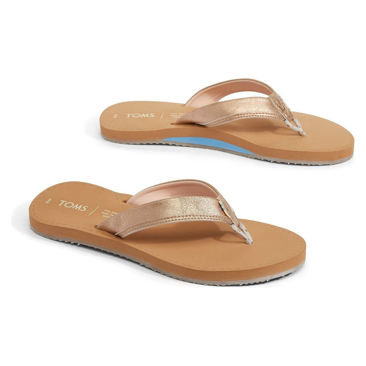 Gabi - Tom's - champagne shimmer - Damen Flip Flop