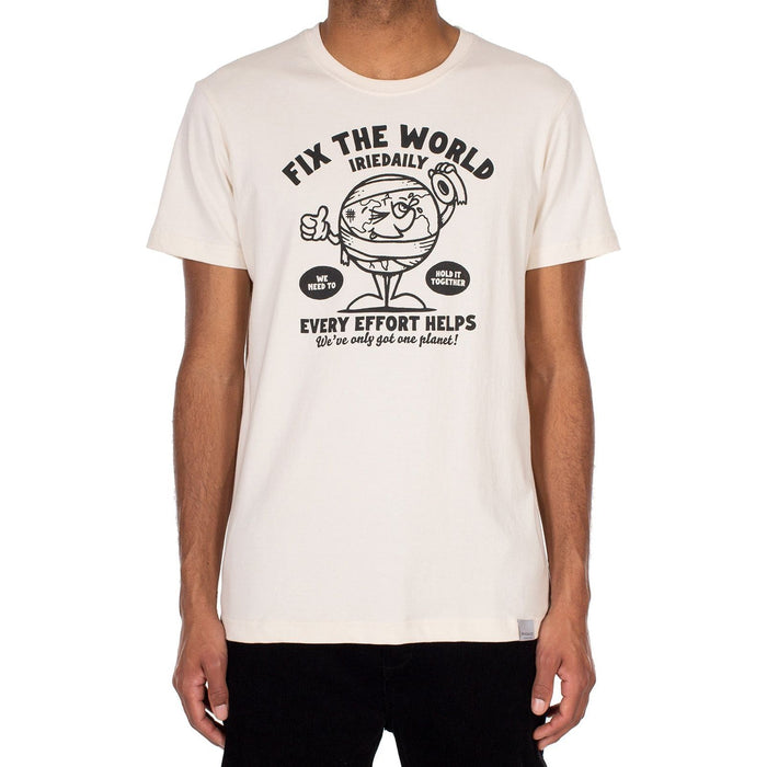 Fix The World Tee-Iriedaily-grey-T-Shirt 