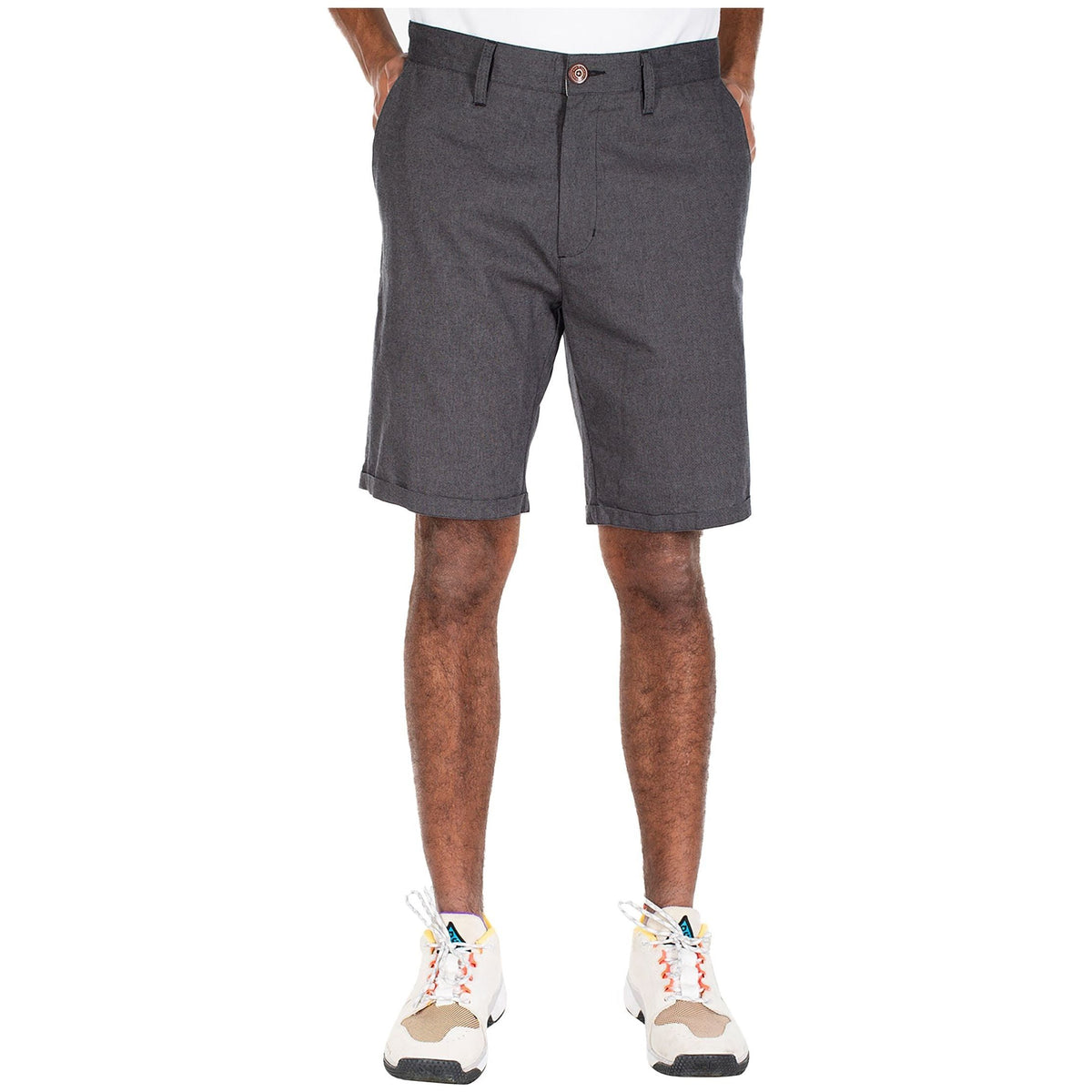 Golfer Chambray Short - Iriedaily - anthra mel. 