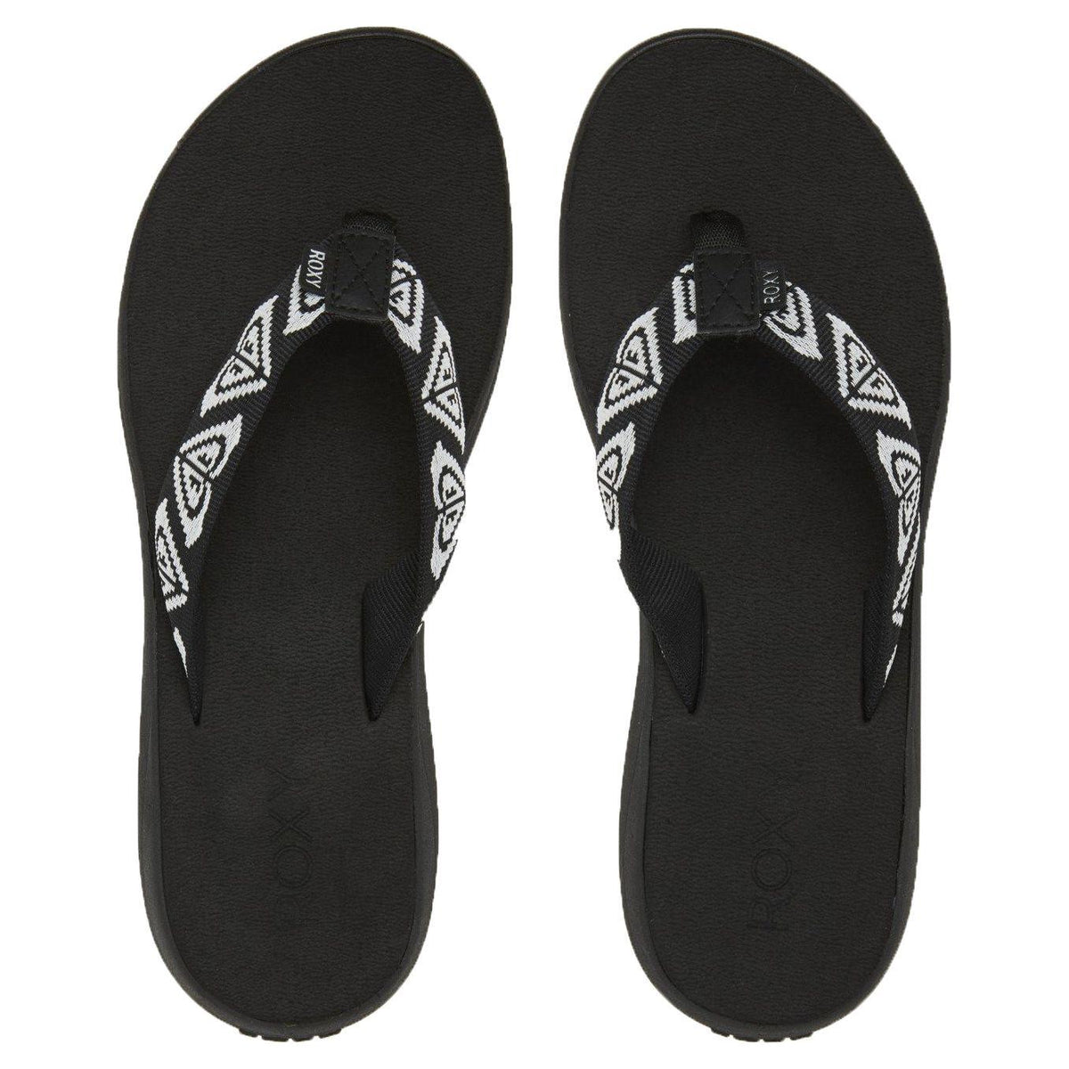 LIZZIE WEB - Roxy - Black/White - Flip Flops