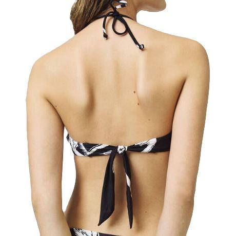 Bandeau Bikini Top - O'Neill - 9911 BLACK AOP W/ WH - Bikini Tops