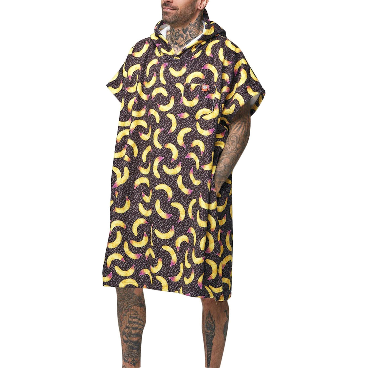 BANANA STAINS - After - Black - Poncho Towels