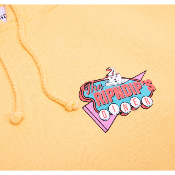 Nerms Diner Hoodie - Rip N Dip - PEACH - Kapuzenpulli