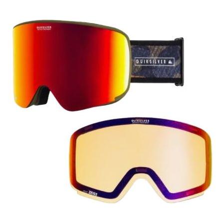 Switchback - Quiksilver - MILITARY OLIVE GPS P - Schneebrille verspiegelt