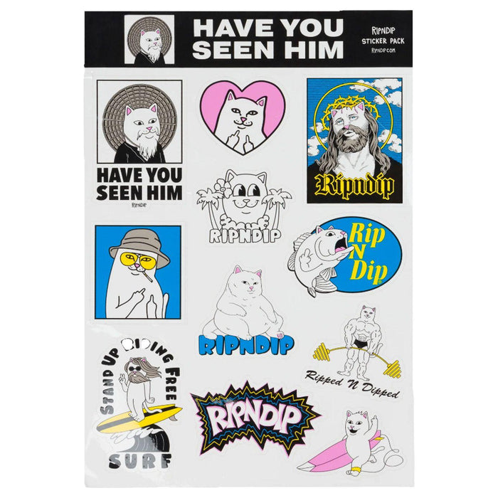 Have you Seen Him? Sticker Sheet - Rip N Dip - MULTI - Mehr Accessoires