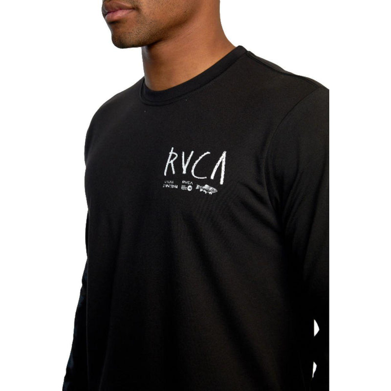 Ben Horton Sport LS - RVCA - 19-BLACK - T-Shirt Langarm