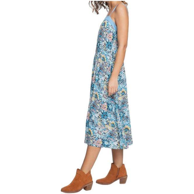 Marine Bloom Midi Dress - Roxy - POWDER PUFF FLOWER P - Kleid Lang