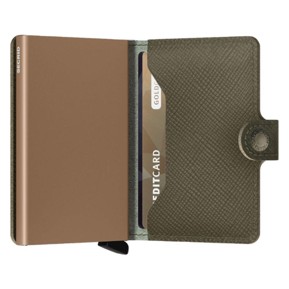 Miniwallet - Secrid - SAFFIANO OLIVE - Tech Wallet