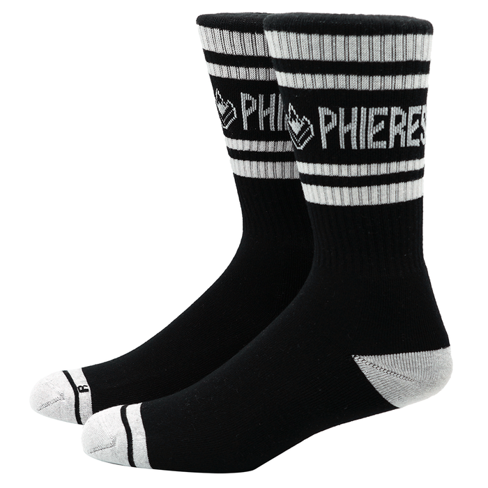 Doubleph Sock - Phieres - White Black - Socken