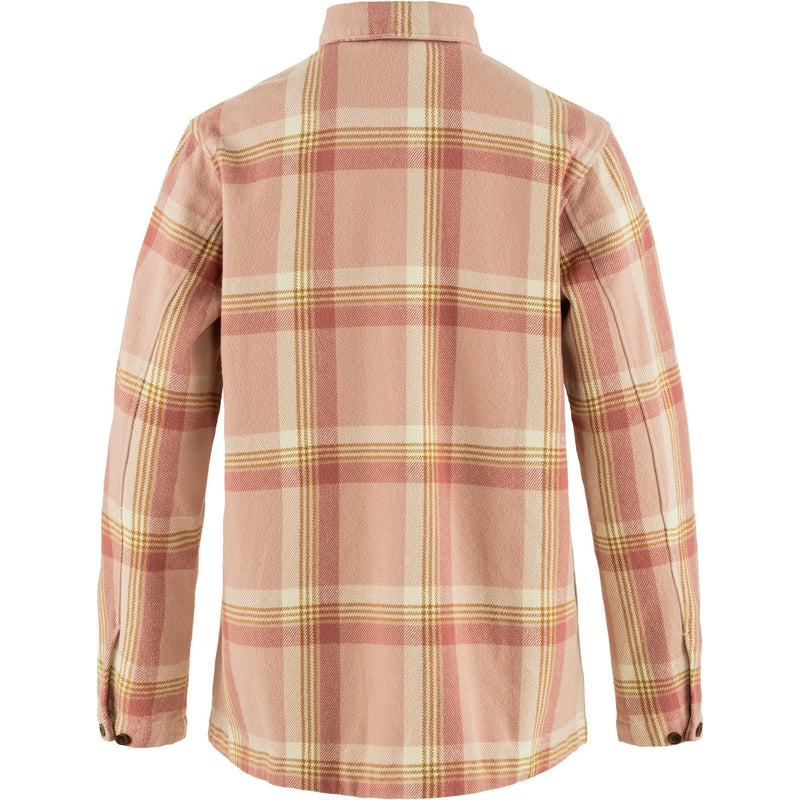 Fjällräven - Singi Flannel Overshirt W - Chalk Rose-Dusty Ros - Langarmhemd