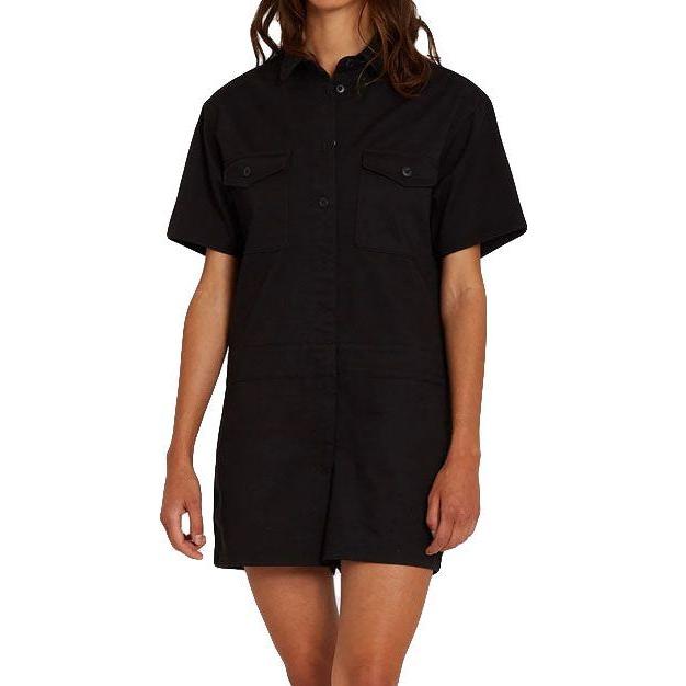 Watwhat Romper - Volcom - BLACK - Jumpsuit 