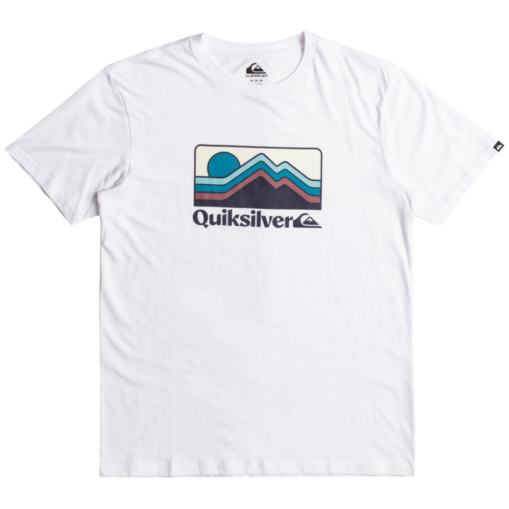 QS GRADIENT MOUNTAINS YTH - Quiksilver - White - T-Shirt