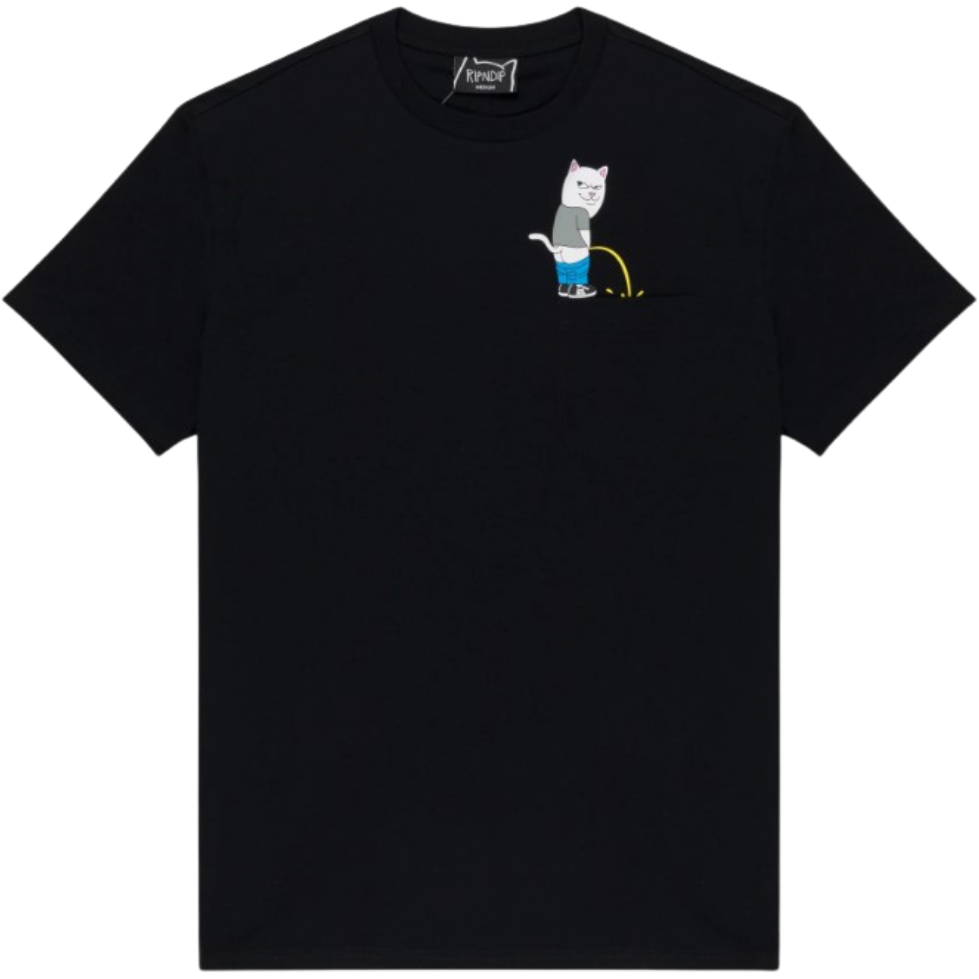 POTTY POCKET TEE - Rip N Dip - BLACK - T-Shirt