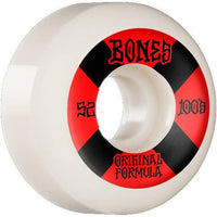 Bones - 100's - V5 Sidecut #4 - white-red - SB Rollen-Wheels